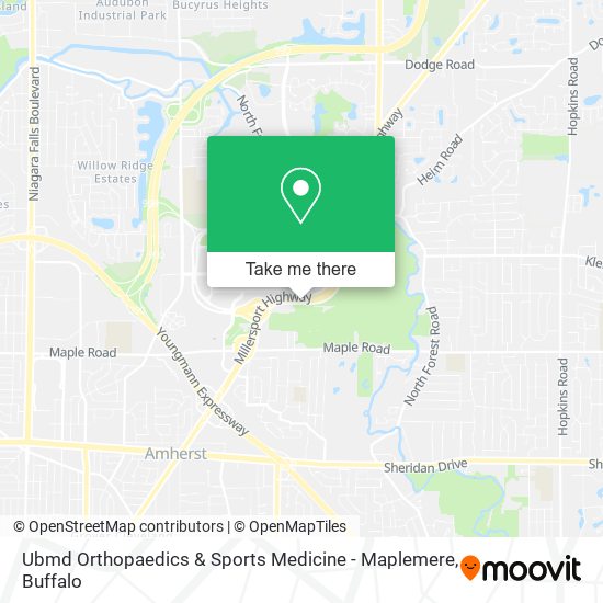 Ubmd Orthopaedics & Sports Medicine - Maplemere map