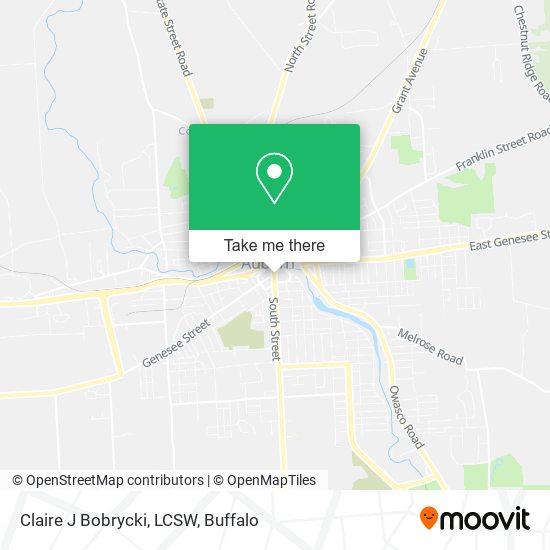 Claire J Bobrycki, LCSW map