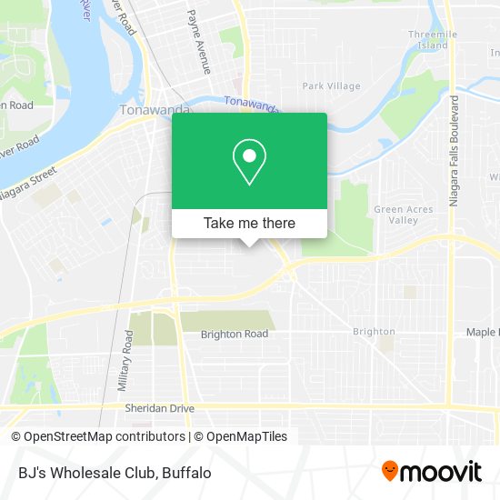 BJ's Wholesale Club map