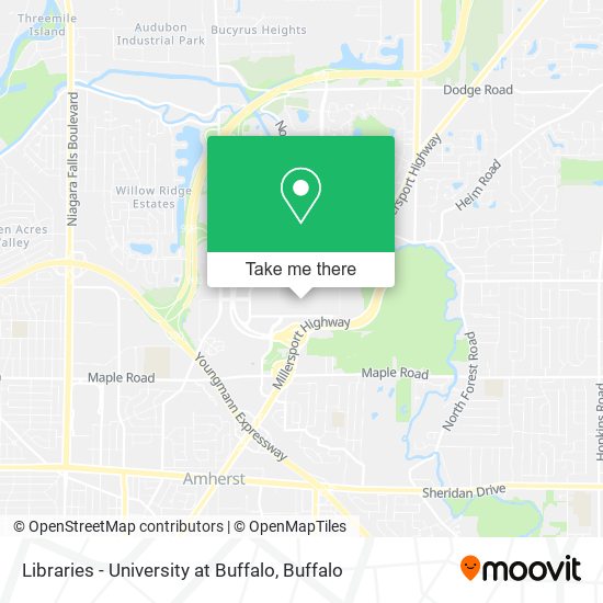 Libraries - University at Buffalo map