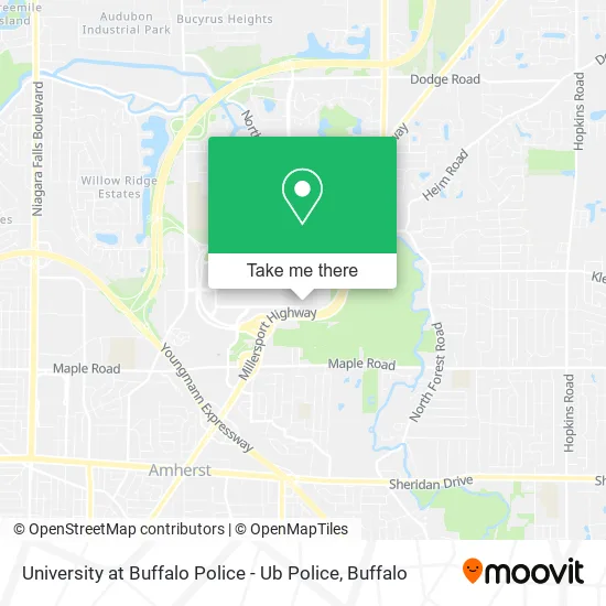 Mapa de University at Buffalo Police - Ub Police