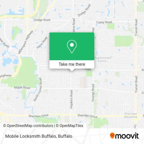 Mobile Locksmith Buffalo map