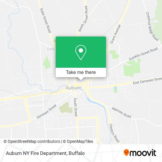 Auburn NY Fire Department map