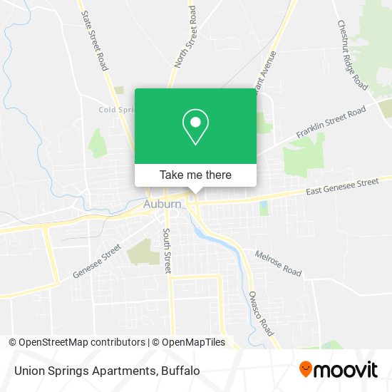 Union Springs Apartments map