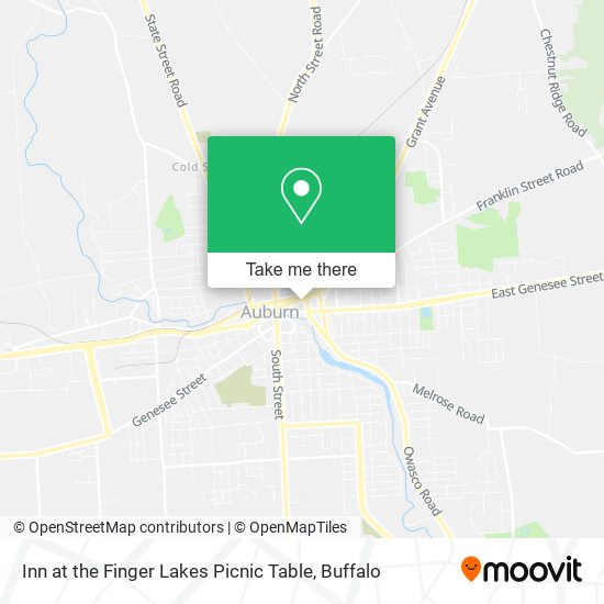 Inn at the Finger Lakes Picnic Table map