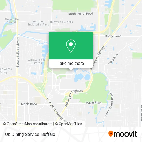 Ub Dining Service map