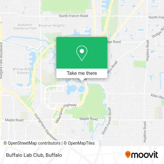 Buffalo Lab Club map