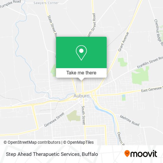 Step Ahead Therapuetic Services map