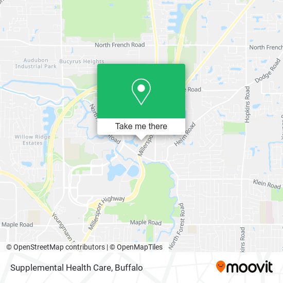 Mapa de Supplemental Health Care