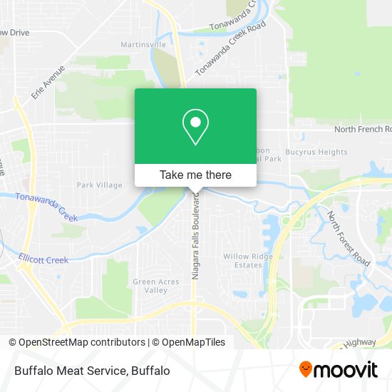 Buffalo Meat Service map
