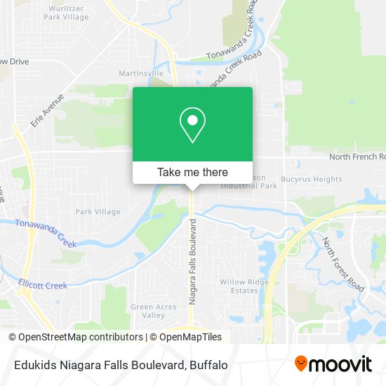 Edukids Niagara Falls Boulevard map