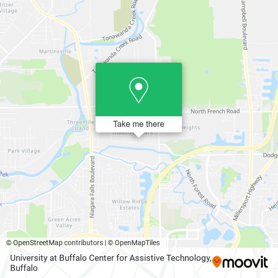 University at Buffalo Center for Assistive Technology map