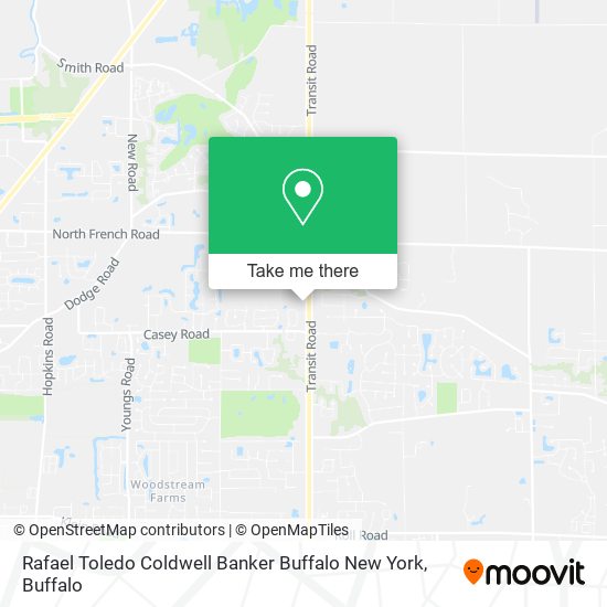 Mapa de Rafael Toledo Coldwell Banker Buffalo New York