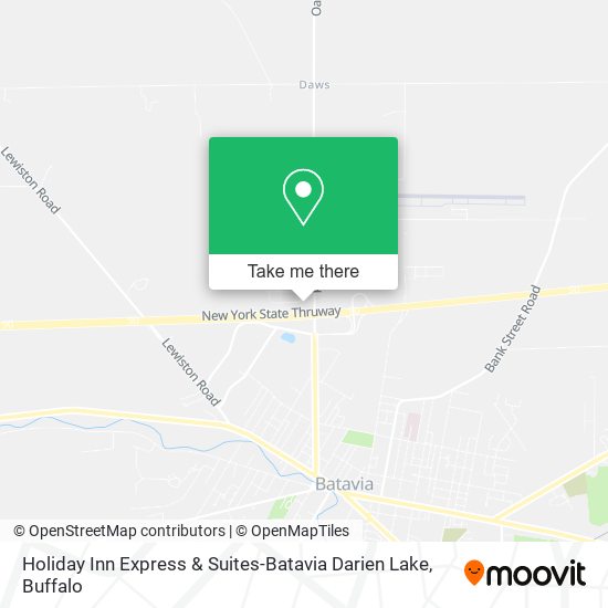 Mapa de Holiday Inn Express & Suites-Batavia Darien Lake