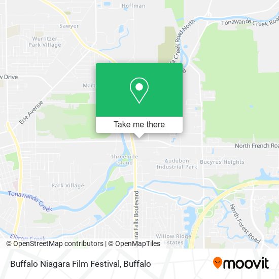 Buffalo Niagara Film Festival map