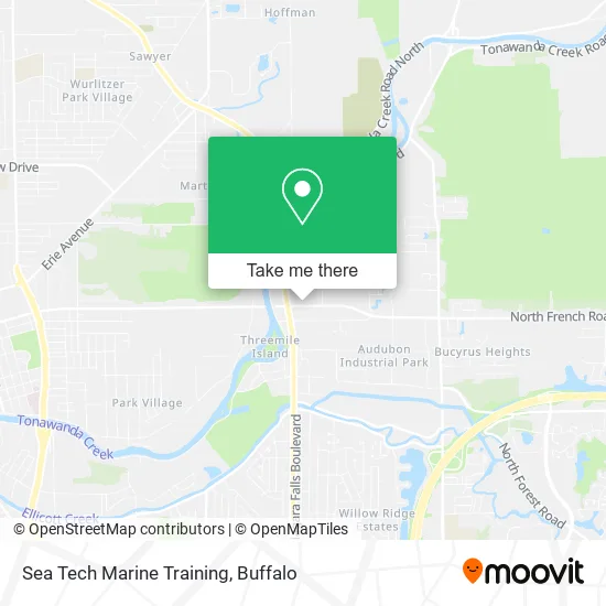 Sea Tech Marine Training map