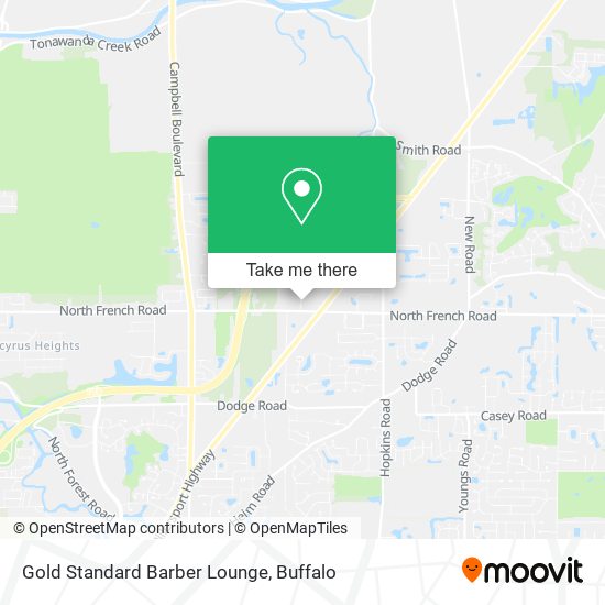 Gold Standard Barber Lounge map