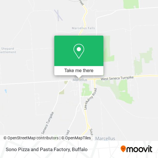 Mapa de Sono Pizza and Pasta Factory