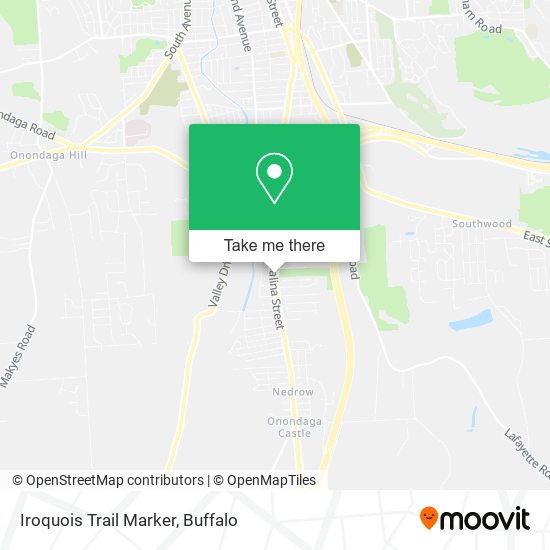 Iroquois Trail Marker map