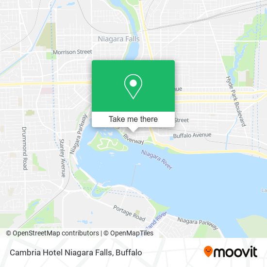 Cambria Hotel Niagara Falls map