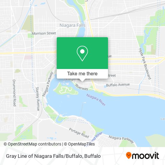 Gray Line of Niagara Falls / Buffalo map