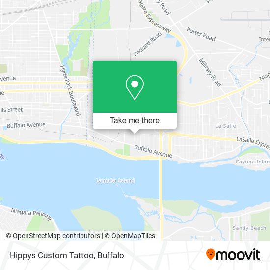 Hippys Custom Tattoo map
