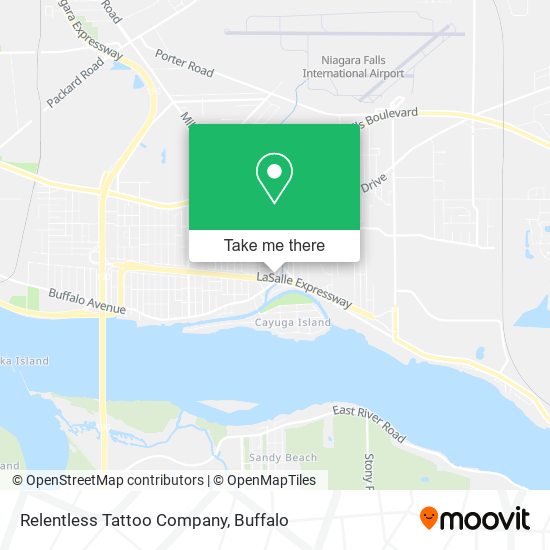 Relentless Tattoo Company map