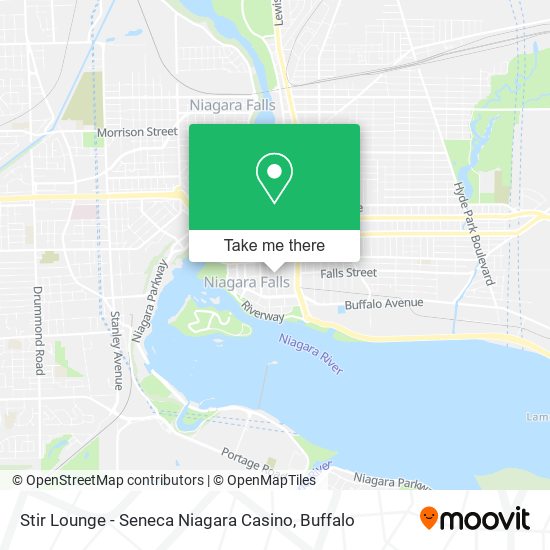 Stir Lounge - Seneca Niagara Casino map