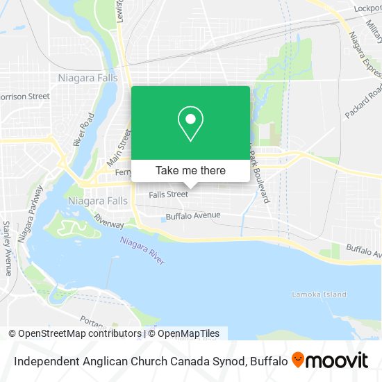 Mapa de Independent Anglican Church Canada Synod