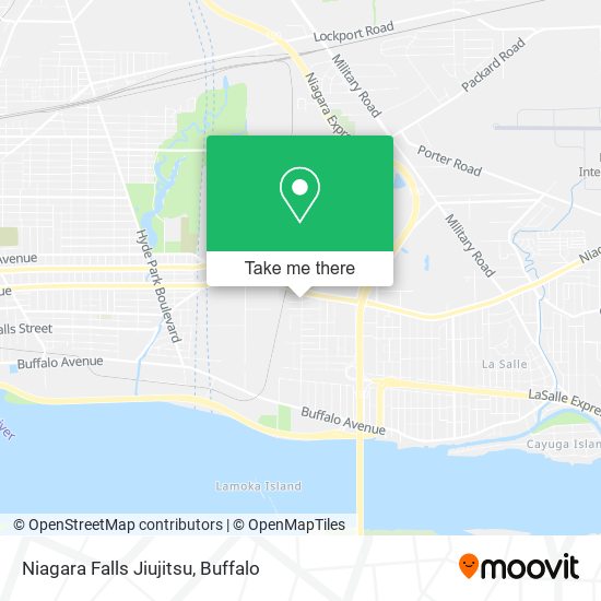 Mapa de Niagara Falls Jiujitsu