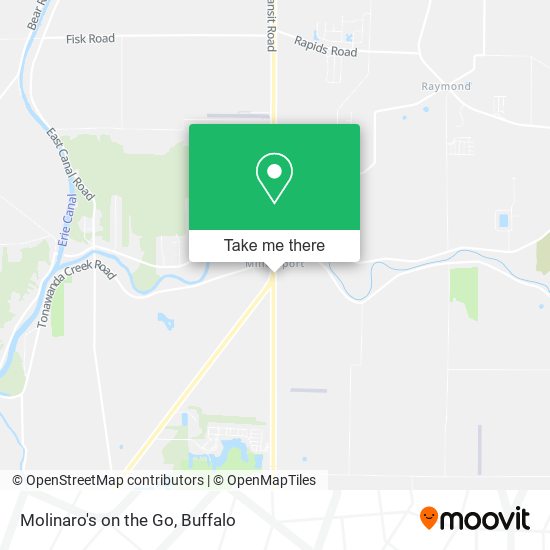 Molinaro's on the Go map