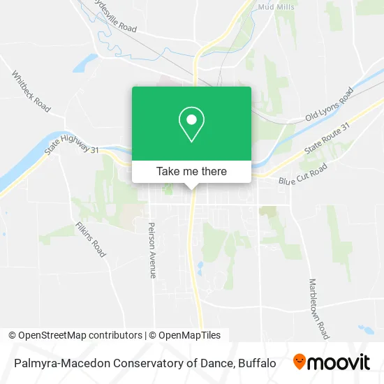 Palmyra-Macedon Conservatory of Dance map