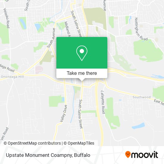 Mapa de Upstate Monument Coampny