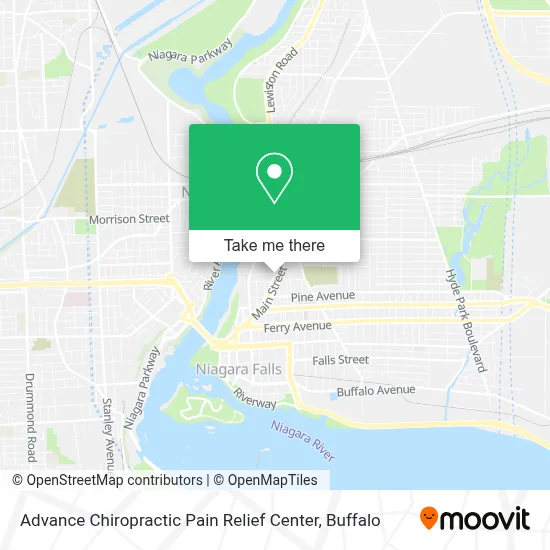 Advance Chiropractic Pain Relief Center map