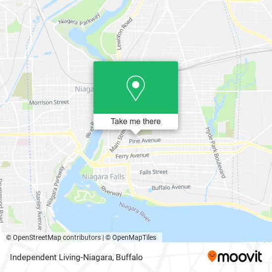 Independent Living-Niagara map