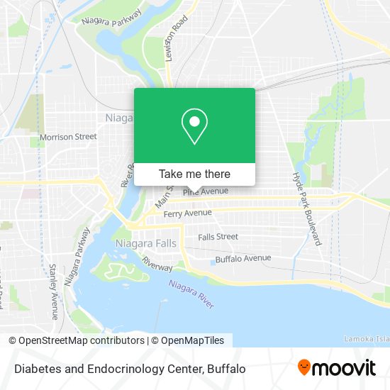 Diabetes and Endocrinology Center map