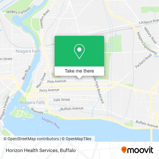 Horizon Health Services map