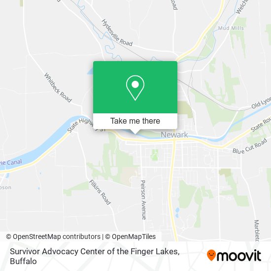 Survivor Advocacy Center of the Finger Lakes map