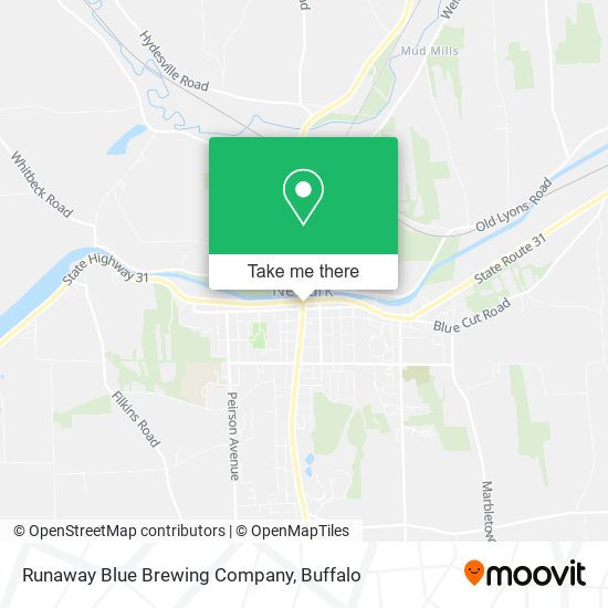 Runaway Blue Brewing Company map
