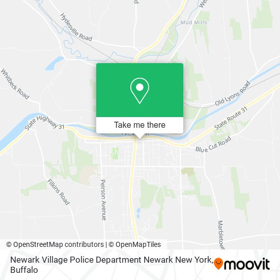 Newark Village Police Department Newark New York map