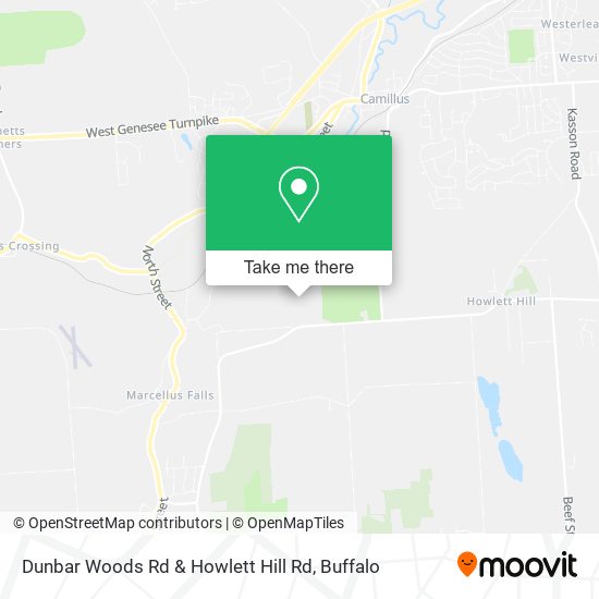 Mapa de Dunbar Woods Rd & Howlett Hill Rd