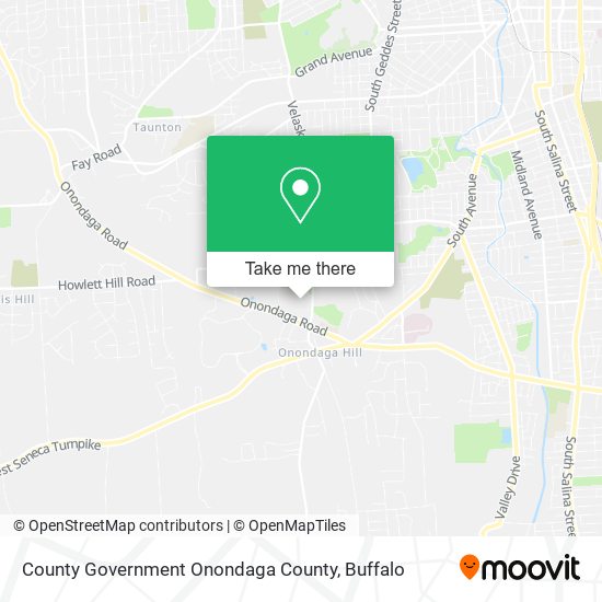 County Government Onondaga County map