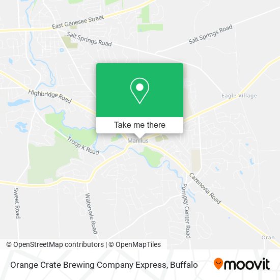 Mapa de Orange Crate Brewing Company Express