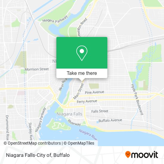 Niagara Falls-City of map