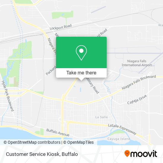 Customer Service Kiosk map