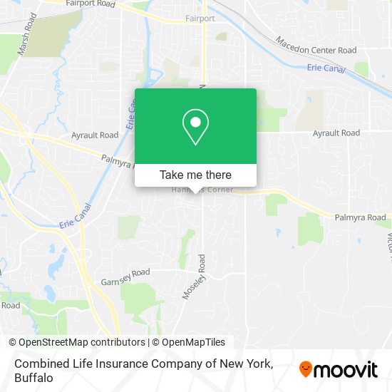 Mapa de Combined Life Insurance Company of New York