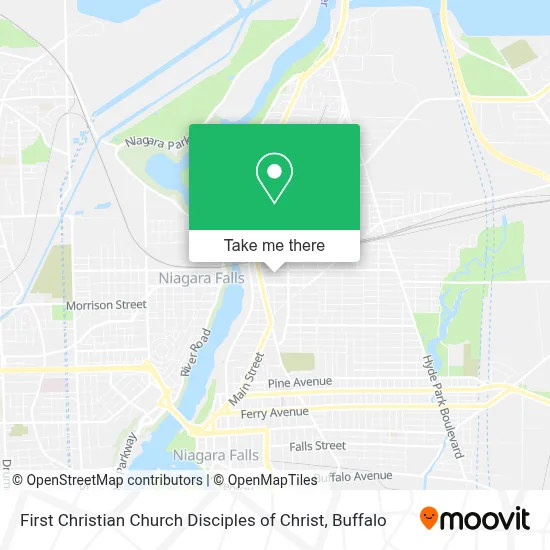 First Christian Church Disciples of Christ map