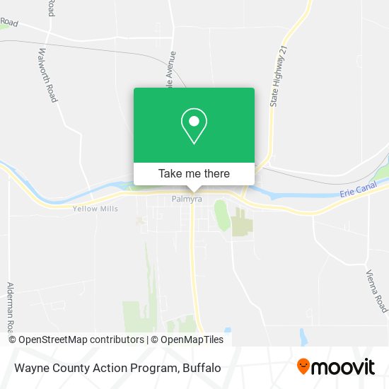 Mapa de Wayne County Action Program