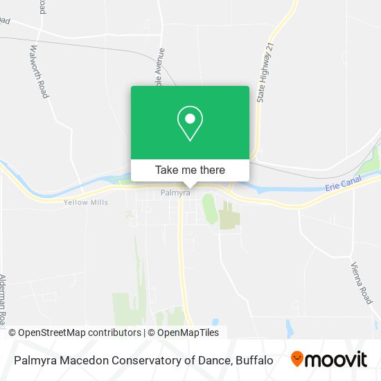 Palmyra Macedon Conservatory of Dance map