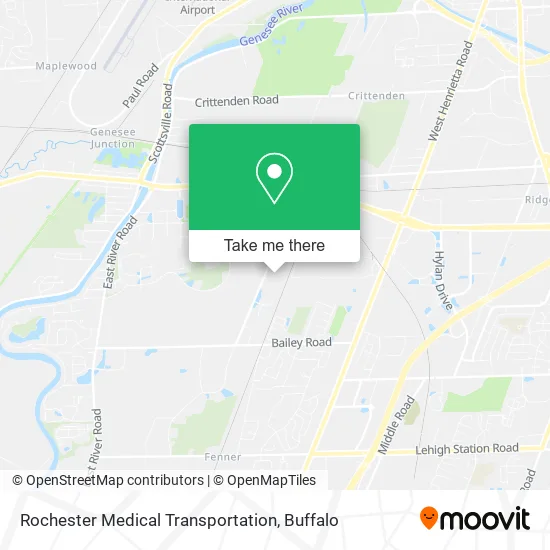 Rochester Medical Transportation map